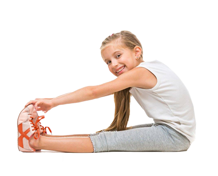 blonde-girl-stretching